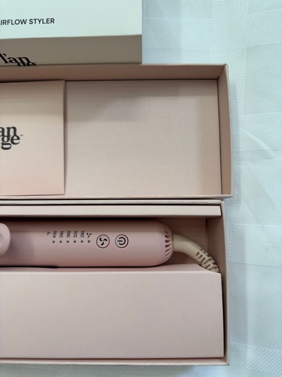 Lange Blush Le Duo 360 Airflow Hair Straightener / Styling Iron. 3 Piece Set.